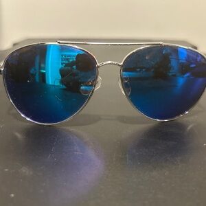 Pugs Stylish Blue Aviator Sunglasses